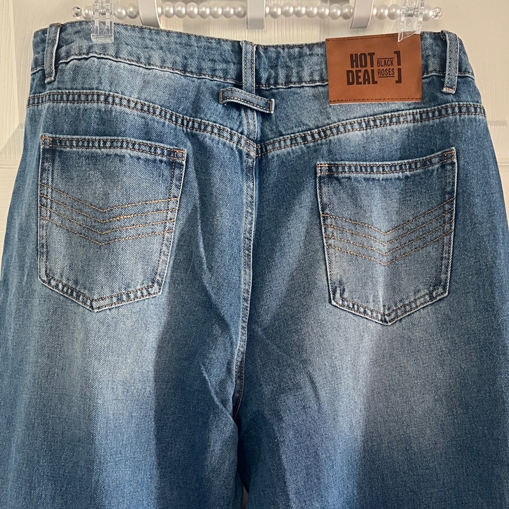 Micas Denim Button High Waist Straight Leg Jeans - Picture 11 of 16